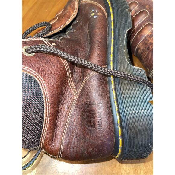 Dr Martens Ironbridge Size 9 Metatarsal Guard Boots Teak Industrial Steel Toe - Picture 8 of 10